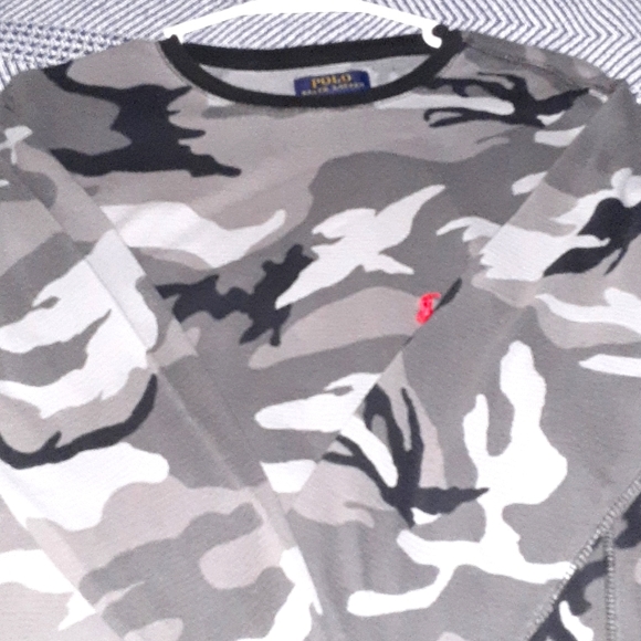 Polo Ralph Lauren Other - Polo Ralph Lauren Waffle Knit Thermal.Black & Gray Camo.Good Condition.